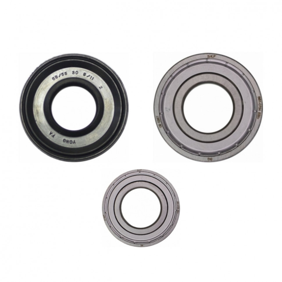 Подшипники Indesit, Ariston комплект 2 шт. + сальник 30х55/68х8/11 мм, 11110053 Подшипники Indesit, Ariston комплект 2 шт. + сальник 30х55/68х8/11 мм, 11110053