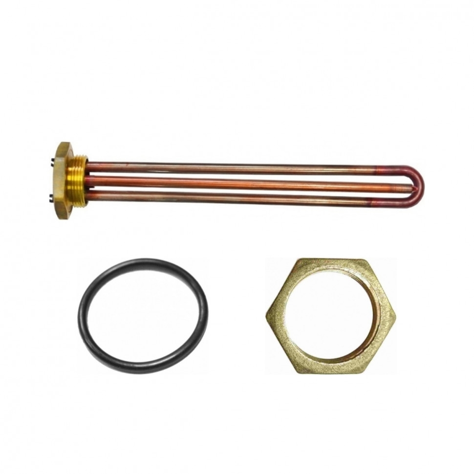 Комплект ТЭН 1,2 кВт (1200 Вт) RDT, резьбовой 42 мм для Ariston, De Luxe, Real, Thermex, под анод М6 + прокладка + контргайка, 20290K Комплект ТЭН 1,2 кВт (1200 Вт) RDT, резьбовой 42 мм для Ariston, De Luxe, Real, Thermex, под анод М6 + прокладка + контргайка, 20290K