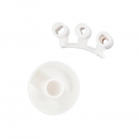 Набор 5 шт Ручка переключения плиты универсальная белая, KMW1002 Набор 5 шт Ручка переключения плиты универсальная белая, KMW1002