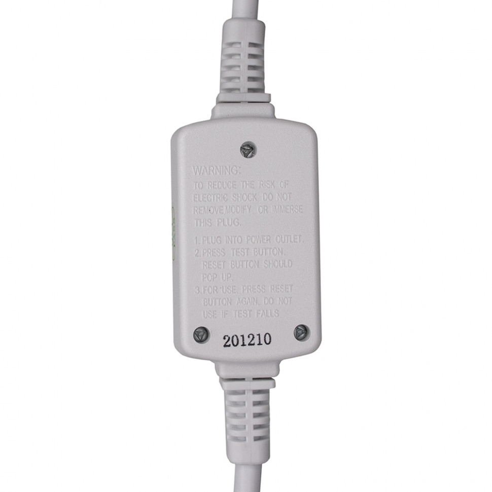 Шнур сетевой с УЗО 16/30мА, без контактов, L1210мм, 230V, Ariston, Thermex, (66598, 69971, А65151728, WTH219UN), 66599