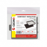 Комплект предмоторных фильтров для пылесосов Philips, 2 шт, полиэстер, Ozone, H-105NZ Комплект предмоторных фильтров для пылесосов Philips, 2 шт, полиэстер, Ozone, H-105NZ