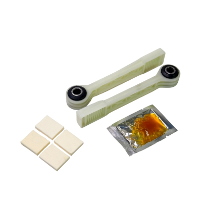 Набор 2 шт Ремкомплект амортизаторов, 80-110N, L150мм, D8мм, комплект 2шт + 4 вкладыша, 2 поршня и 1 пакетик демпферной смазки, Bosch, Siemens, (673541), KMSP673541