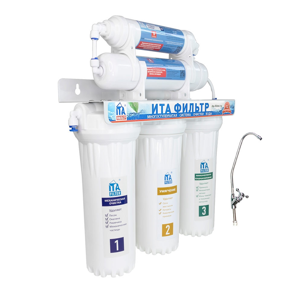 Фильтр для воды под мойку ОНЕГА 5-СТ Умягчающий, F10520-U Фильтр для воды под мойку ОНЕГА 5-СТ Умягчающий, F10520-U