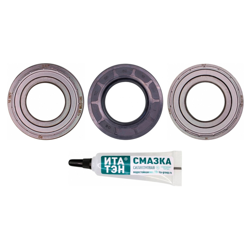 Ремкомплект для стиральных машин Electrolux сальник + подшипник двухрядный + смазка, 11100062 Ремкомплект для стиральных машин Electrolux сальник + подшипник двухрядный + смазка, 11100062