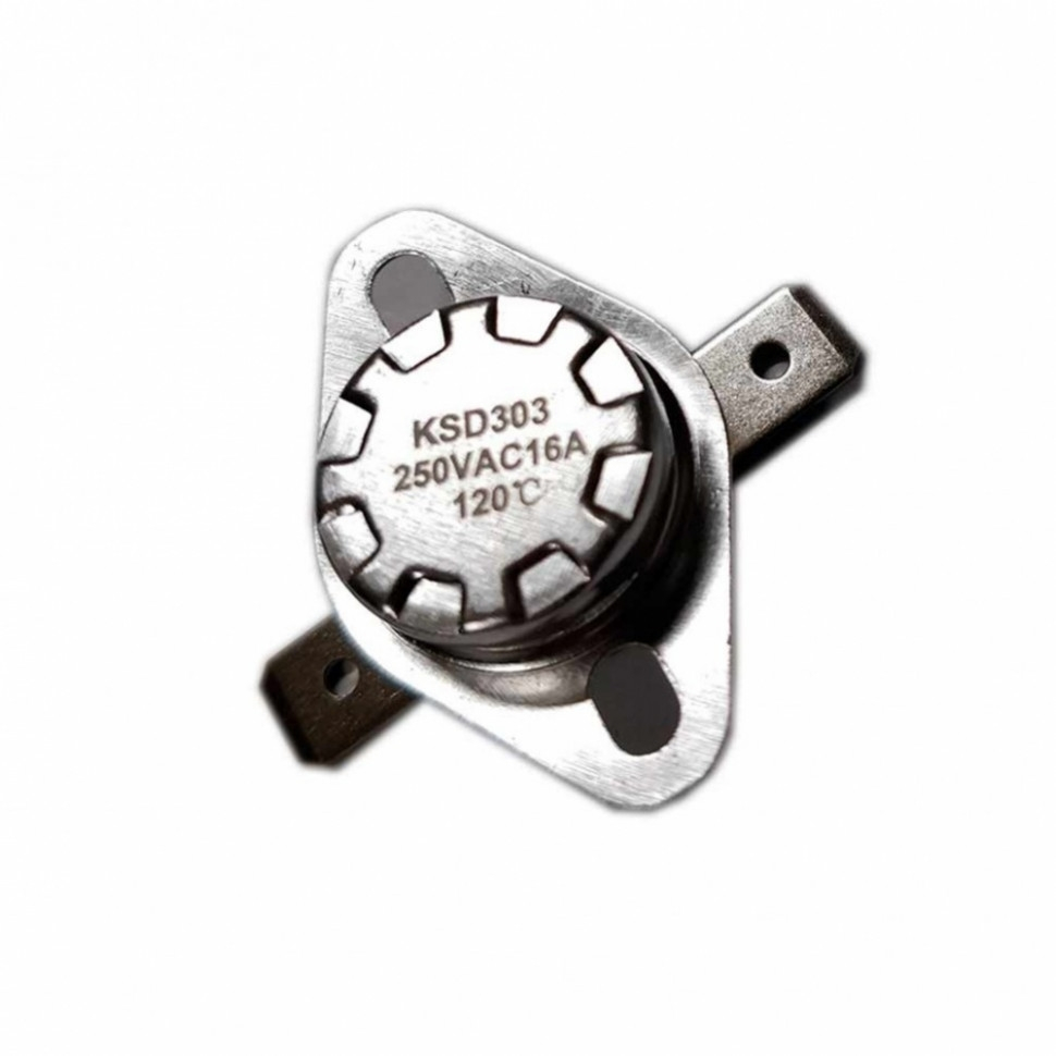 Термостат для водонагревателя Thermex, Ariston, Electrolux KSD303, 16A 120°С биметаллический самовозвратный, 316120 Термостат для водонагревателя Thermex, Ariston, Electrolux KSD303, 16A 120°С биметаллический самовозвратный, 316120