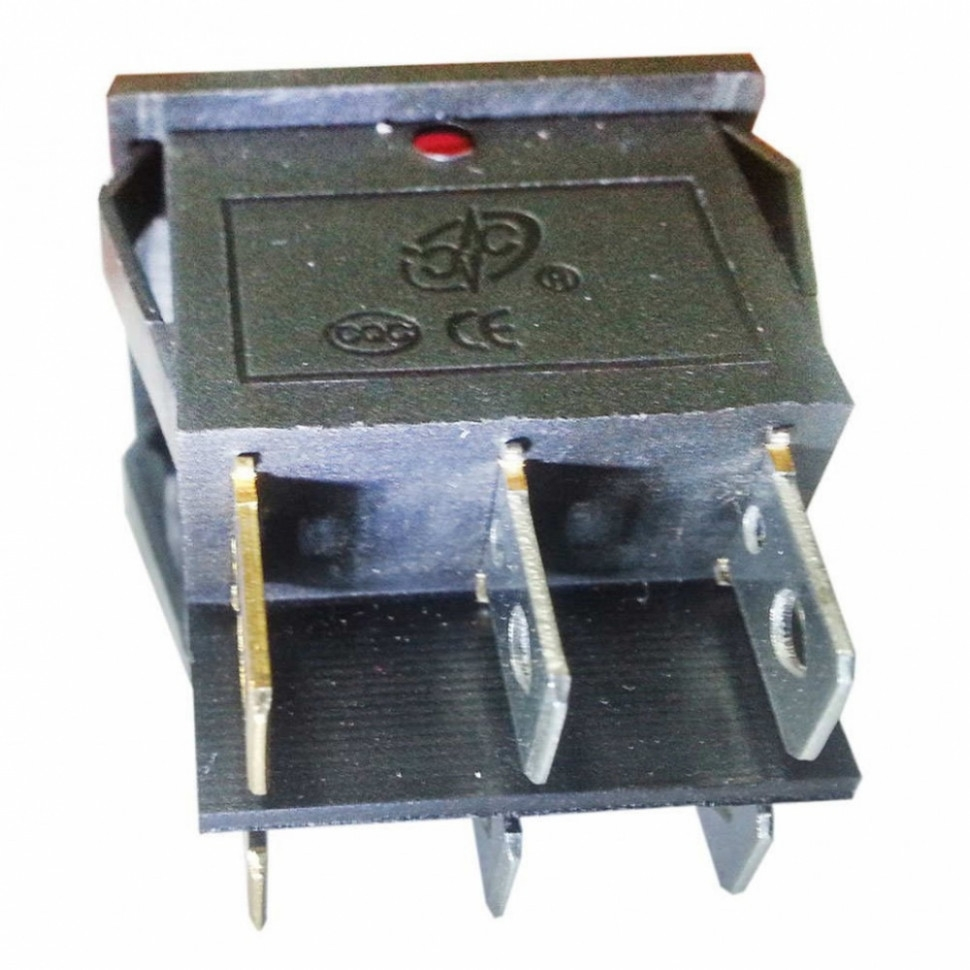 Набор 4 шт Выключатель двухклавишный 26*31мм, 16А, 250V, 2 положения, с сигнальной лампой, Thermex, KM66135