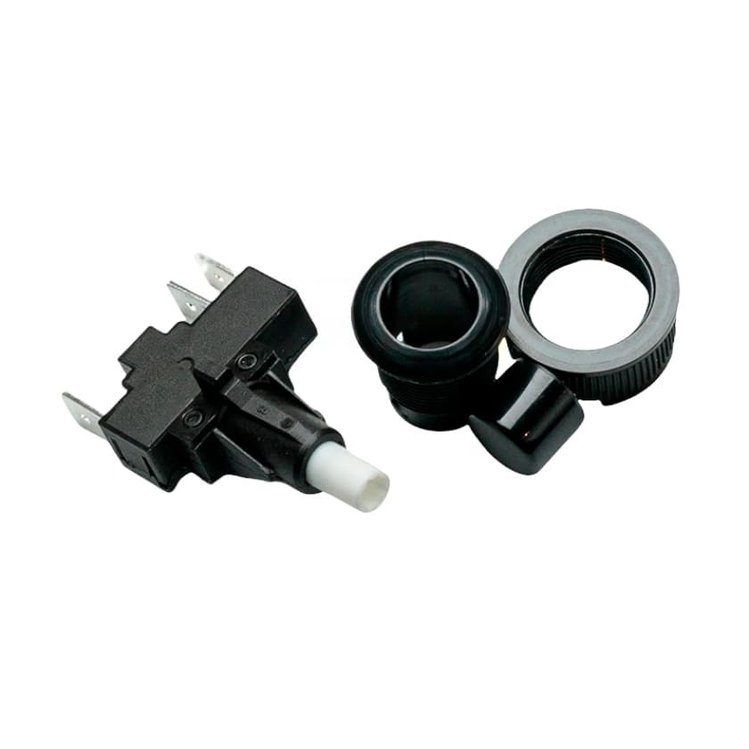 Набор 4 шт Кнопка розжига Gefest (ПКН506.2-222, Круг, Черная), KMПКН5062222