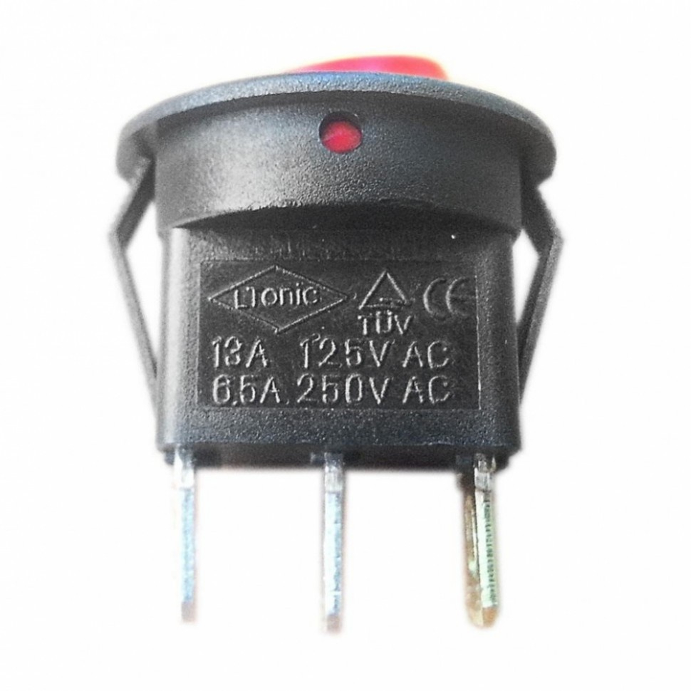 Набор 6 шт Выключатель круглый одноклавишный D20/22мм, 6,5А, 250V, 2 положения, с сигнальной лампой, Thermex, KM66216 Набор 6 шт Выключатель круглый одноклавишный D20/22мм, 6,5А, 250V, 2 положения, с сигнальной лампой, Thermex, KM66216