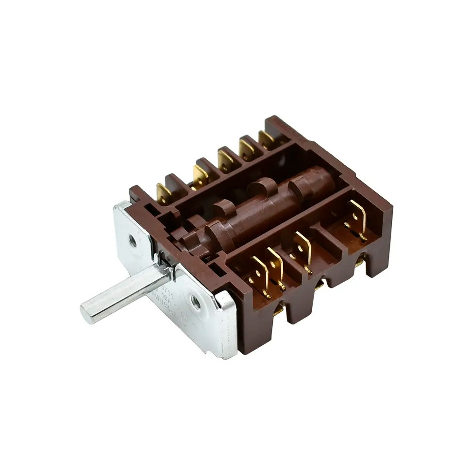 Набор 2 шт Переключатель режимов конфорки электрической плиты Лысьва, 7 позиций (ПМЭ27-23711), KM723711