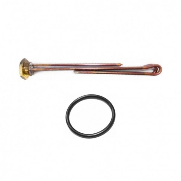 Комплект ТЭН 4кВт (4000Вт) RCT резьбовой 42мм для Ariston, De Luxe, Real, Thermex под анод М6 L380мм + прокладка, R182323K