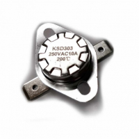 Набор 5 шт Термостат для водонагревателя Ariston, Thermex KSD303, 10A 200°С биметаллический самовозвратный, KM310200