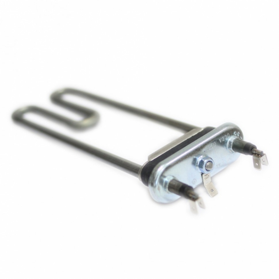 Комплект ТЭН 1950W для стиральной машины Samsung, Whirlpool с отверстием под датчик L203мм + фильтр + засыпка, K3406086