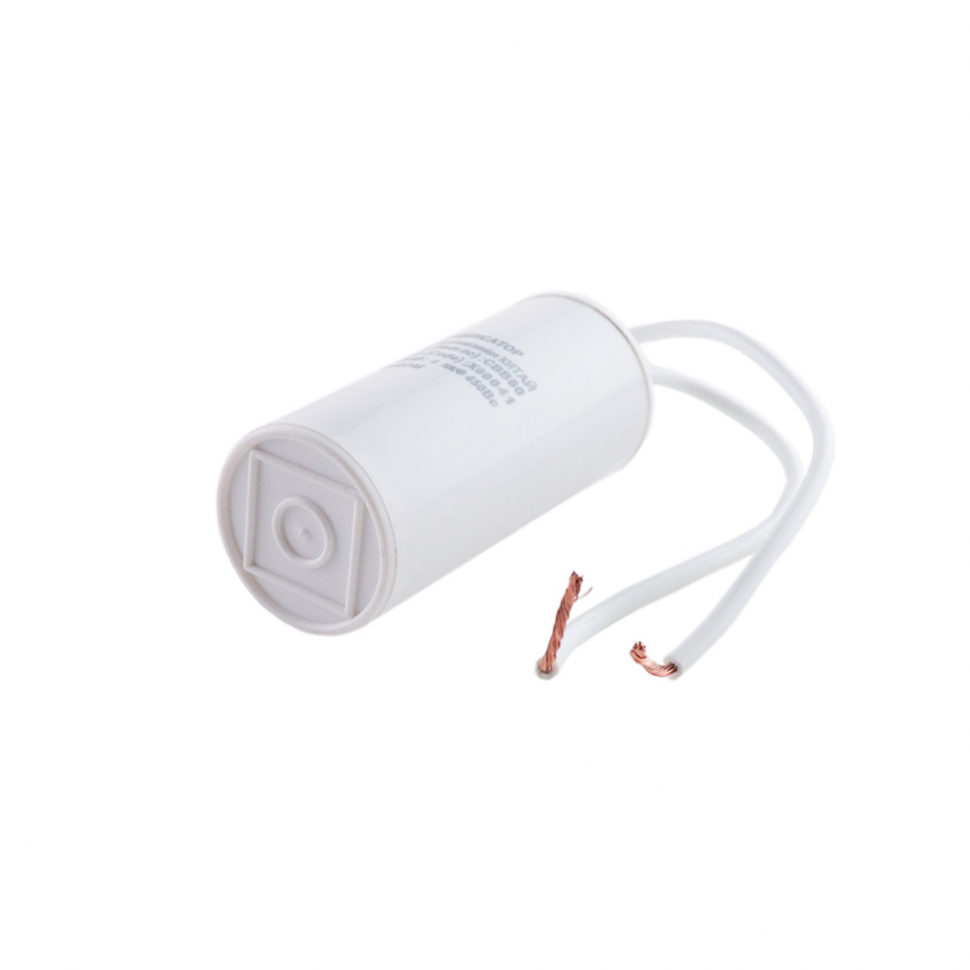 Конденсатор для LG, Samsung, Ariston, СВВ60 4мкФ, с проводом, 450V, х60041 Конденсатор для LG, Samsung, Ariston, СВВ60 4мкФ, с проводом, 450V, х60041