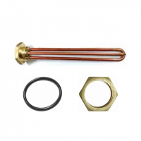 Комплект ТЭН 2кВт (2000Вт) RDT, резьбовой 42мм для Ariston, De Luxe, Real, Thermex, под анод М6 + прокладка + контргайка, 282014K