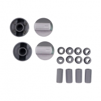 Набор 2 шт Ручка переключения плиты универсальная, серебристая, комплект 4шт (16UN513), KMWL1030 Набор 2 шт Ручка переключения плиты универсальная, серебристая, комплект 4шт (16UN513), KMWL1030